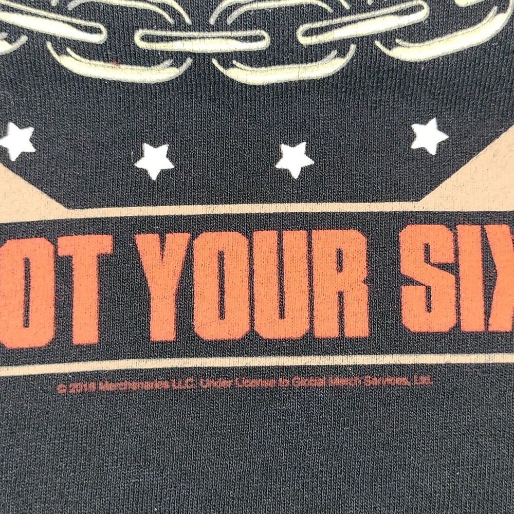 2016 FIVE FINGER DEATH PUNCH "Got Your Six" Concert Tee Gildan Black Size L - Picture 11 of 12